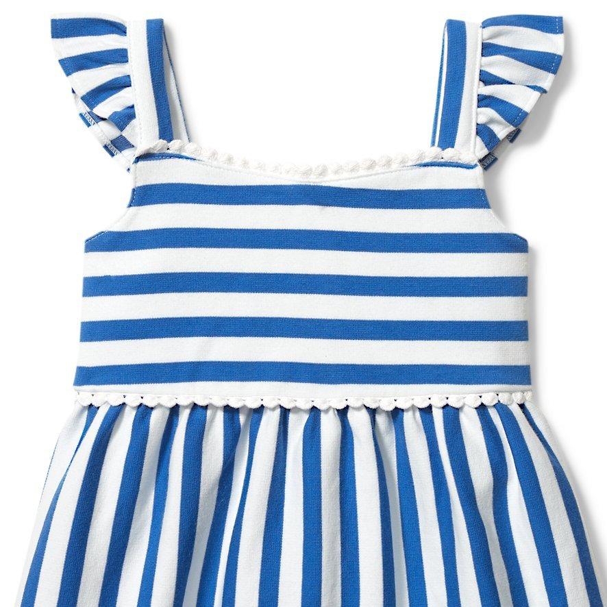 Striped Ruffle Dress image number 1