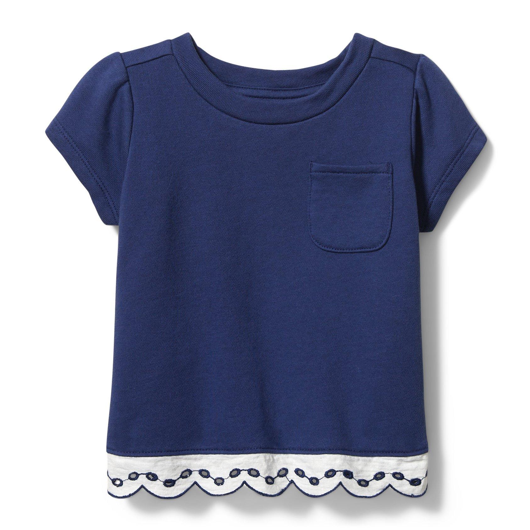 Eyelet French Terry Tee image number 0