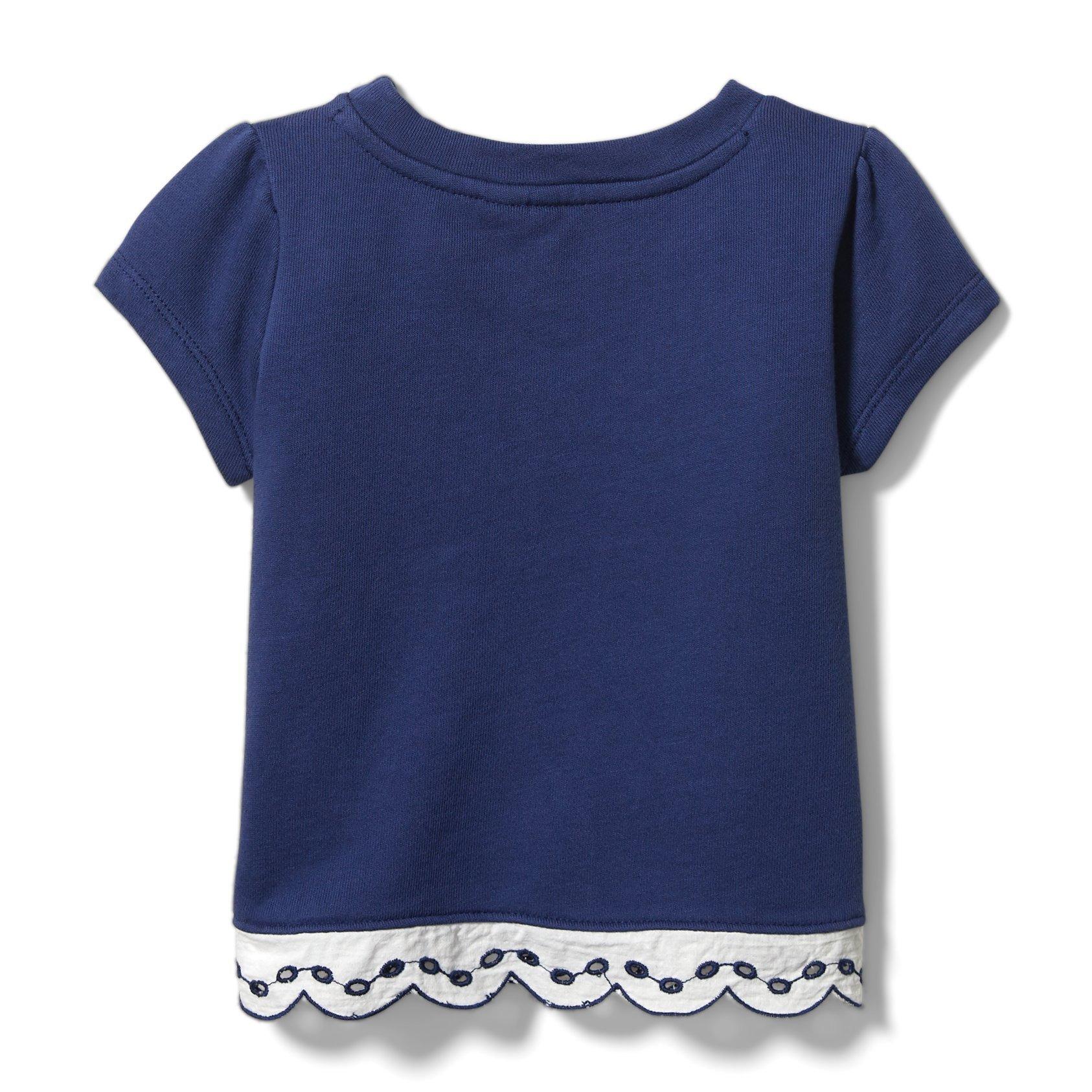 Eyelet French Terry Tee image number 2
