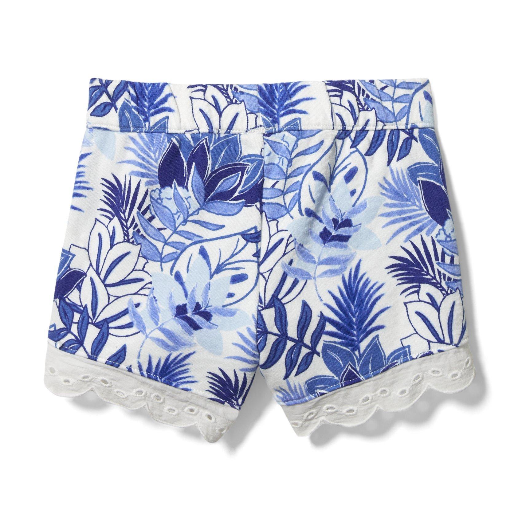 Tropical Floral Eyelet Short image number 2