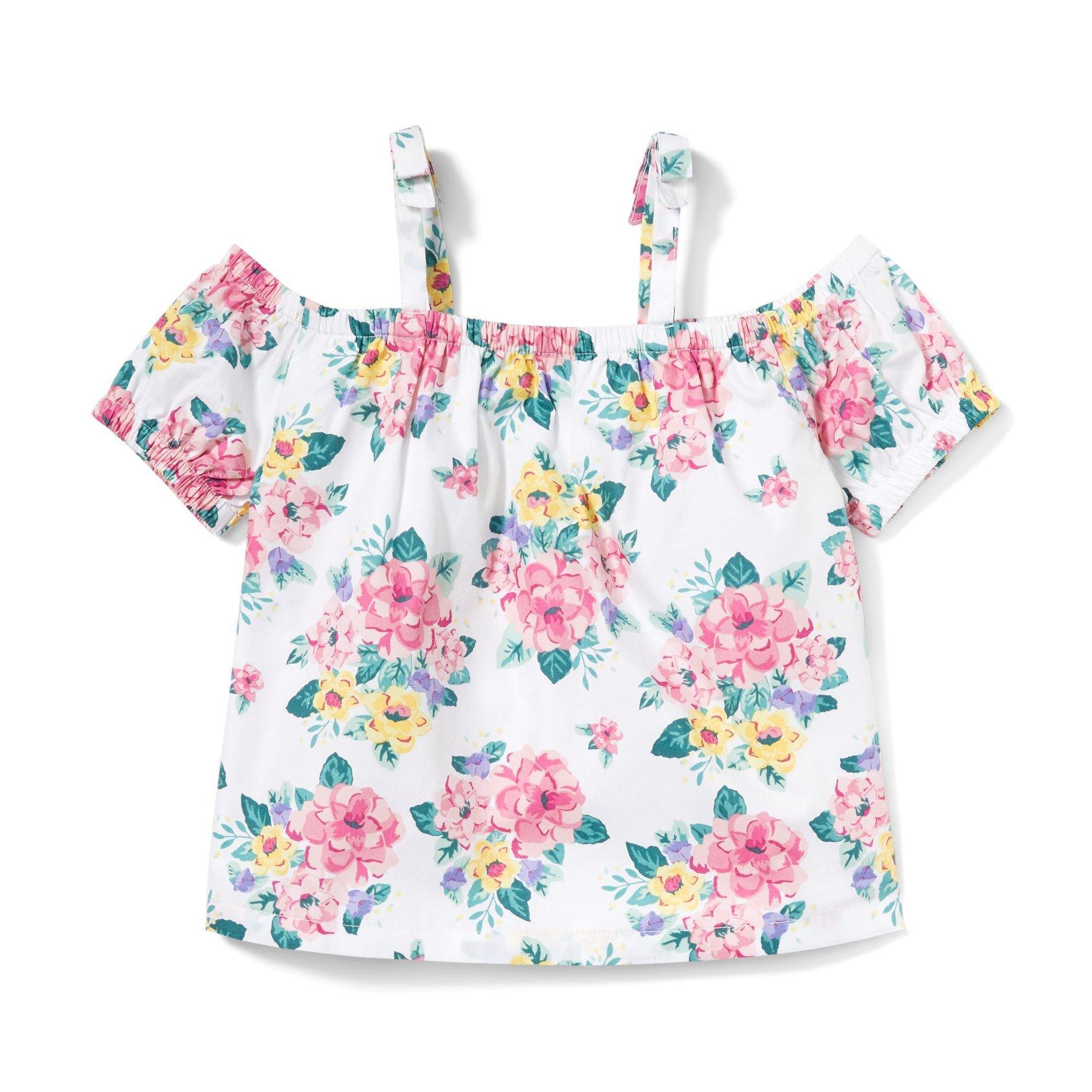 Floral Cold Shoulder Top image number 0