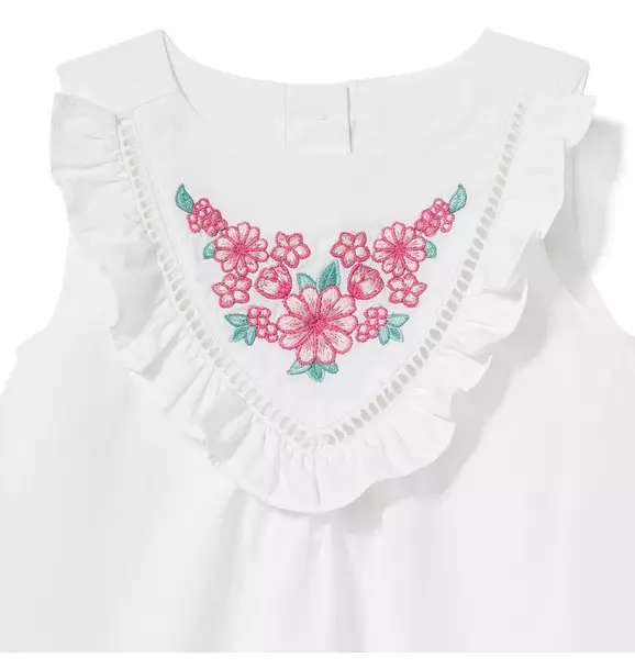 Floral Embroidered Top image number 1