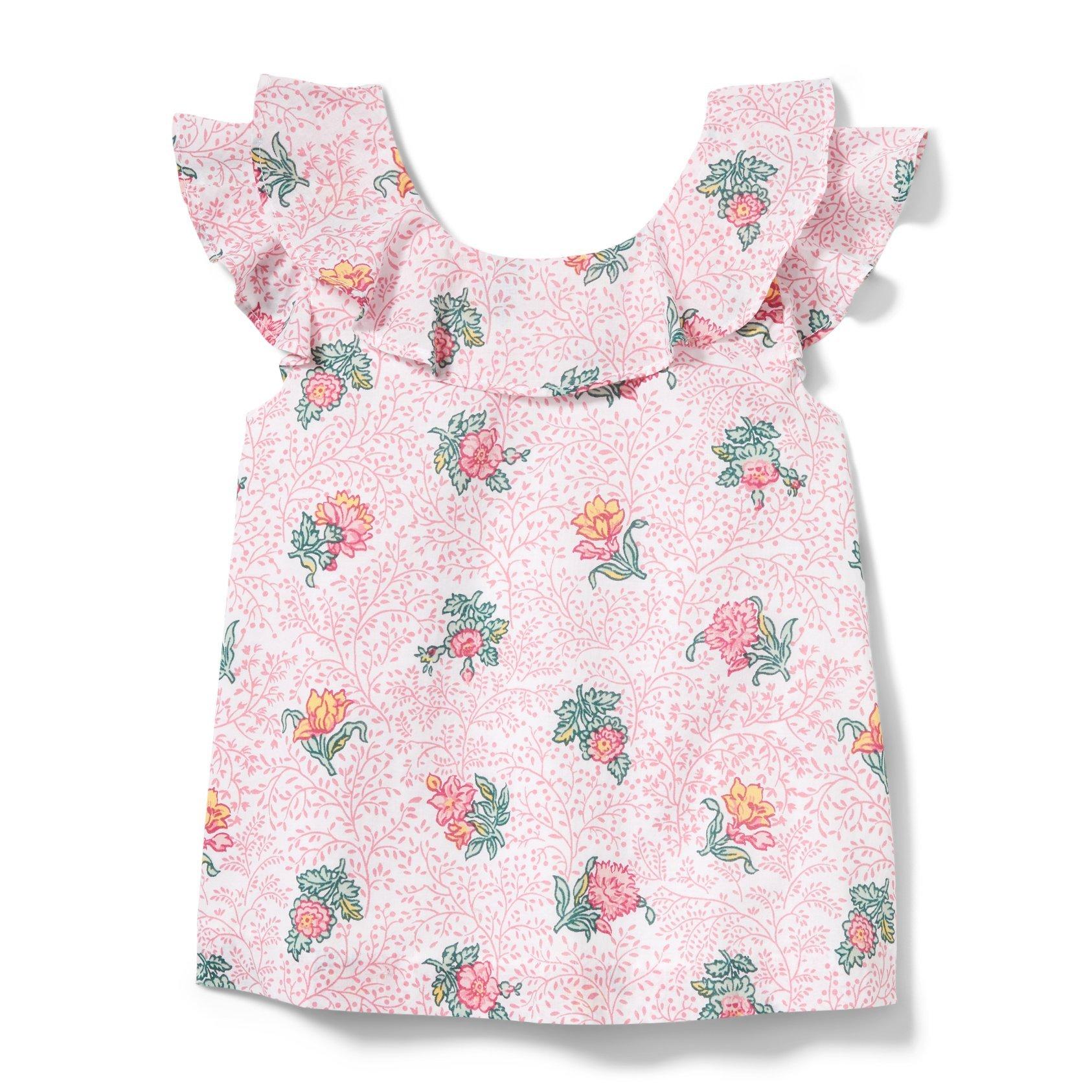 Floral Ruffle Top image number 0