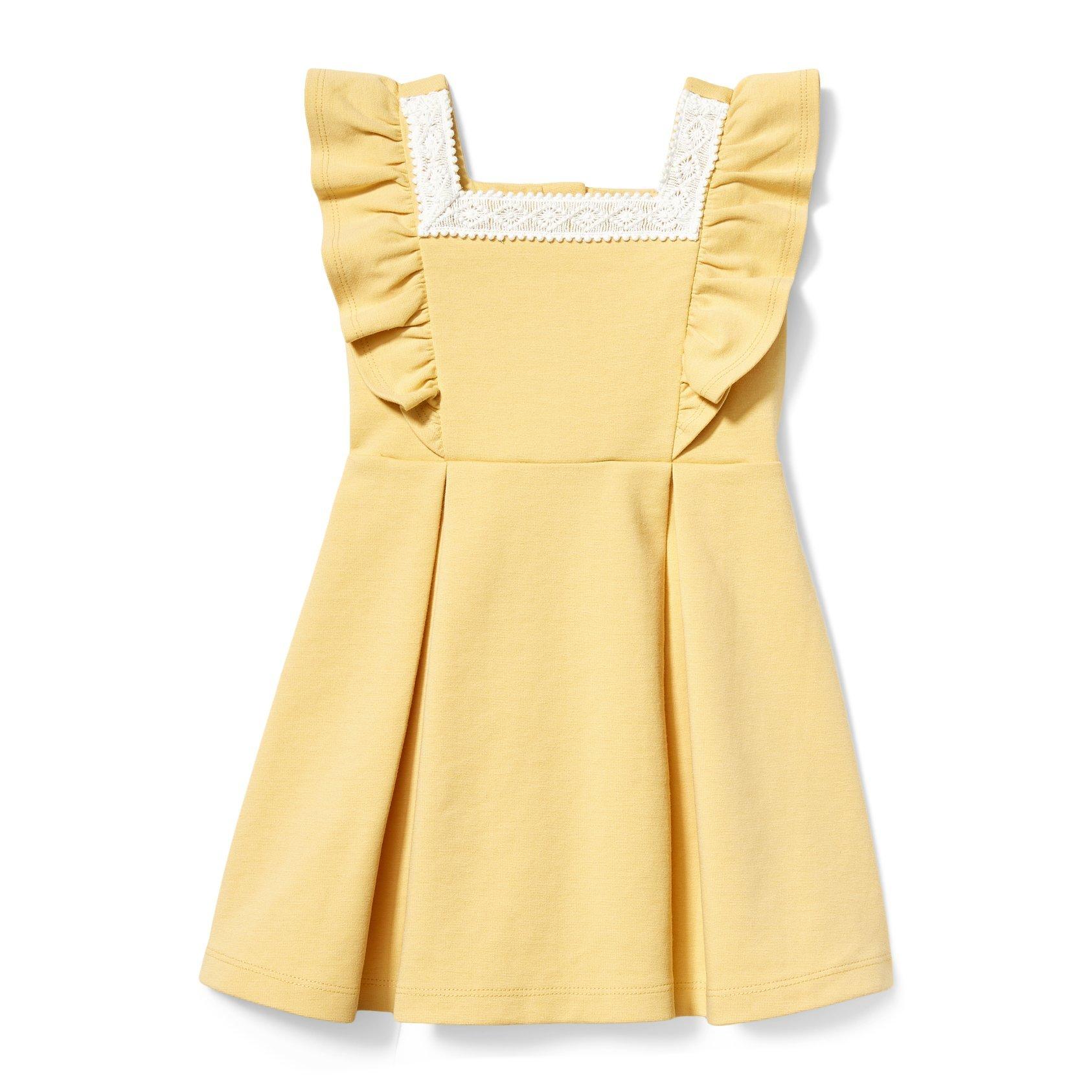 RUFFLE PONTE DRESS