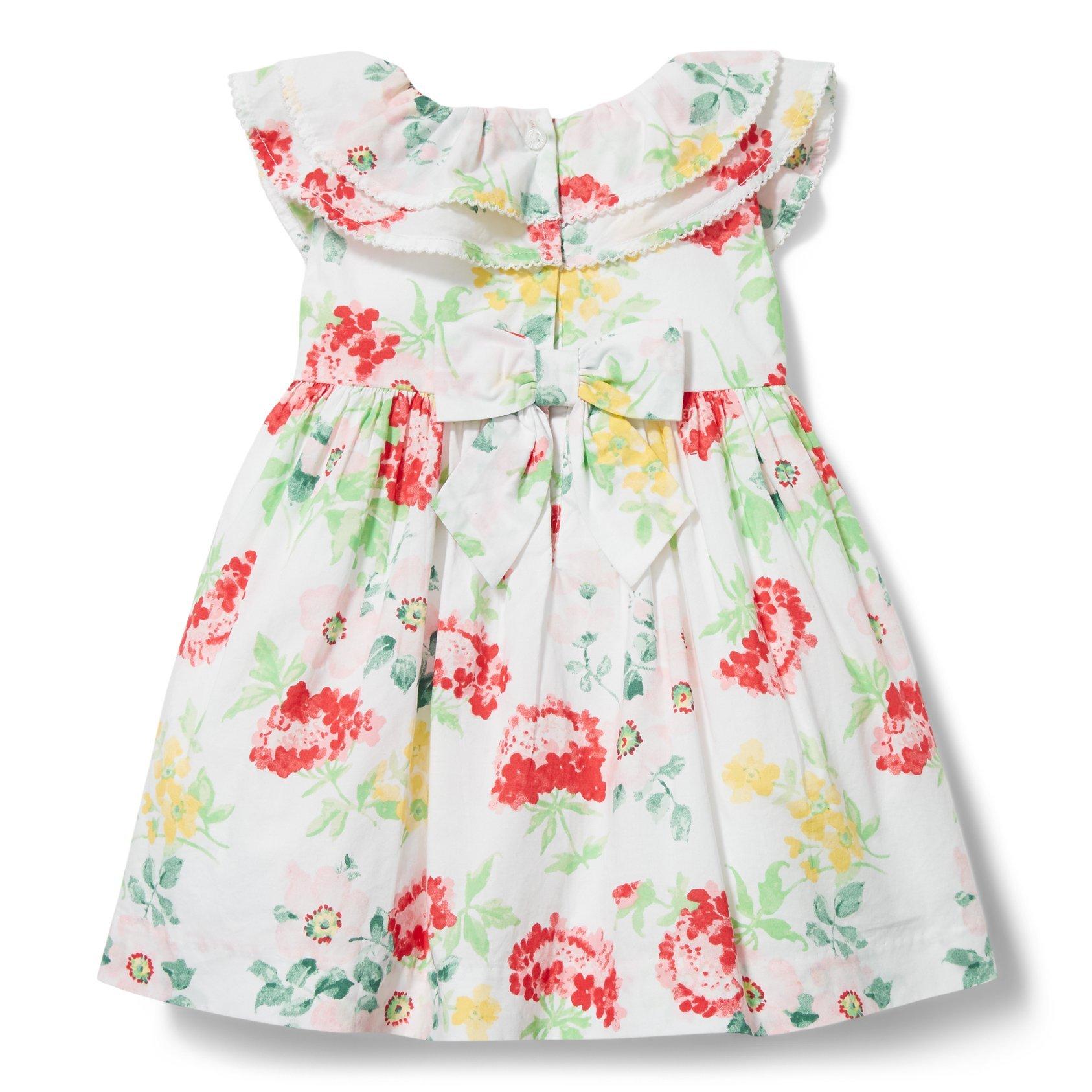 Newborn White Floral Baby Floral Dress by Janie and Jack