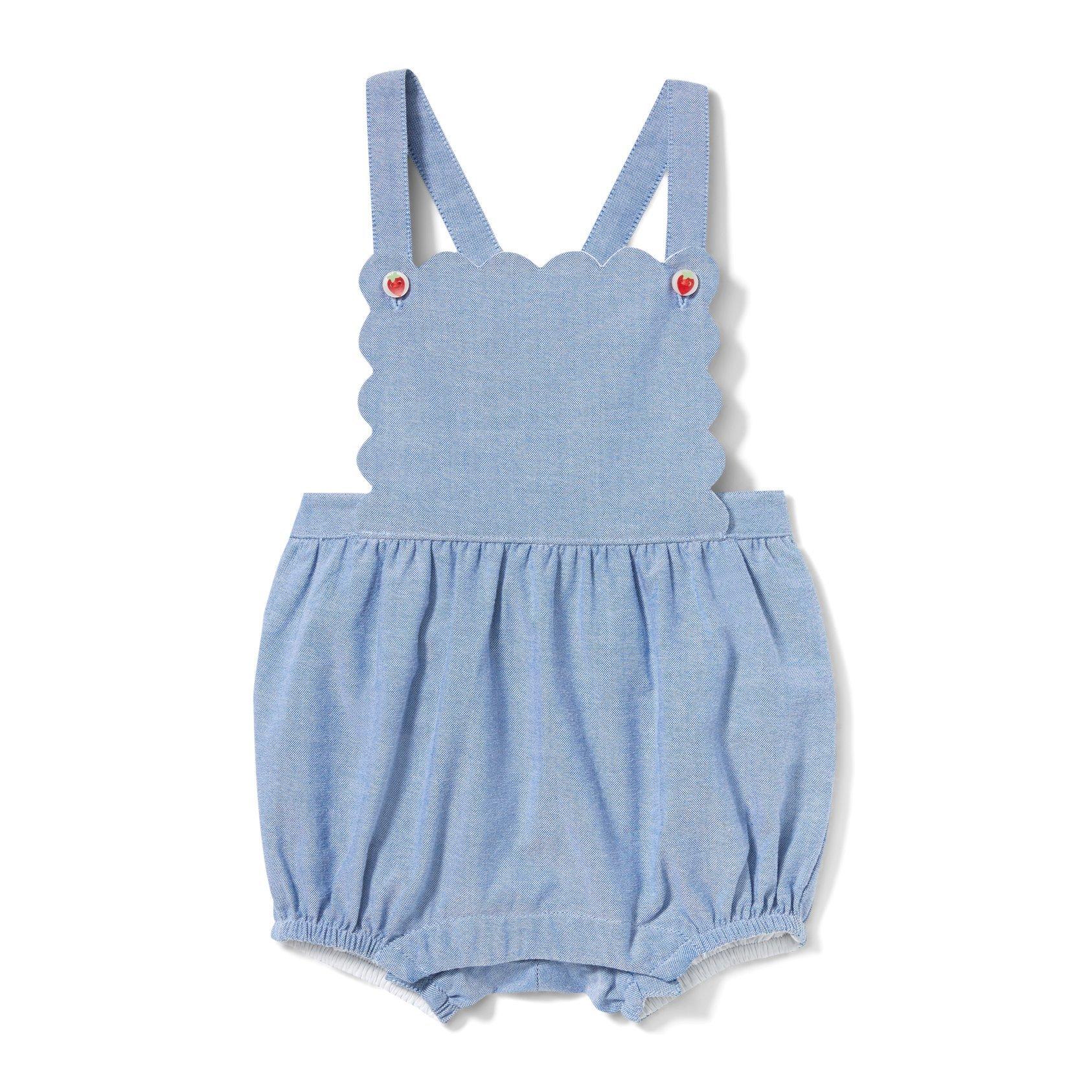 Baby 2-Piece Strawberry Button Romper Set image number 2