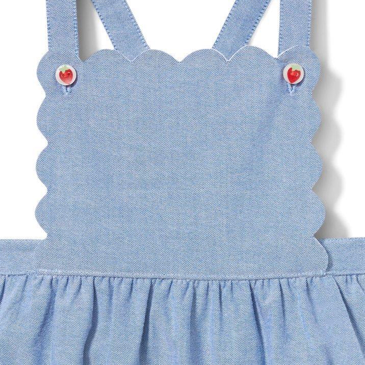 Baby Strawberry Button Romper image number 1
