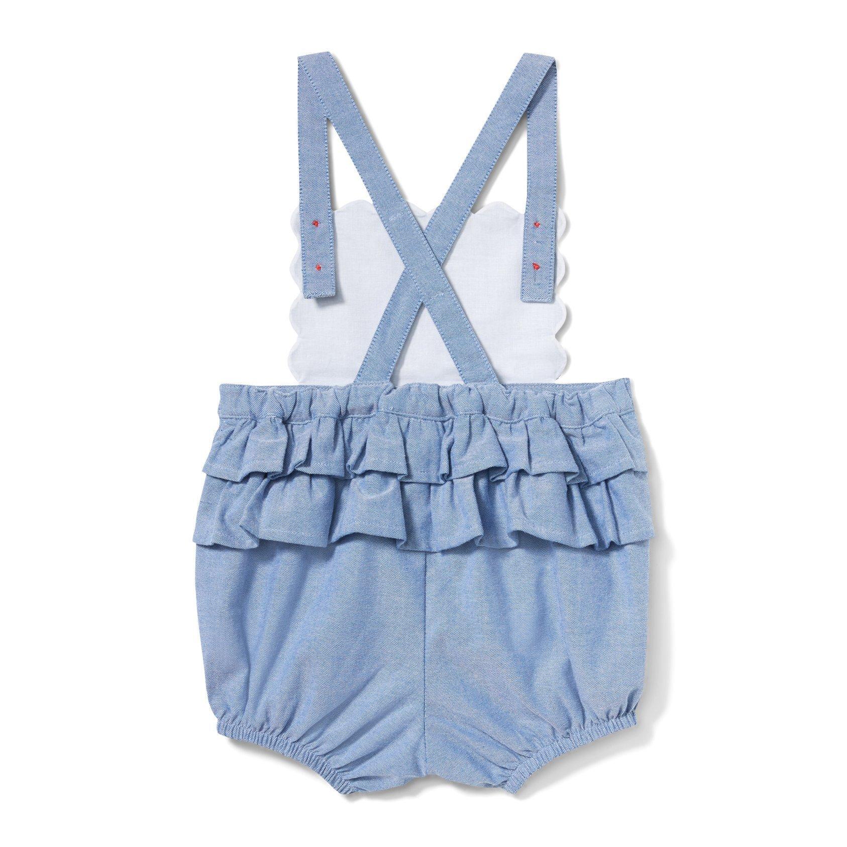 Baby Strawberry Button Romper image number 3