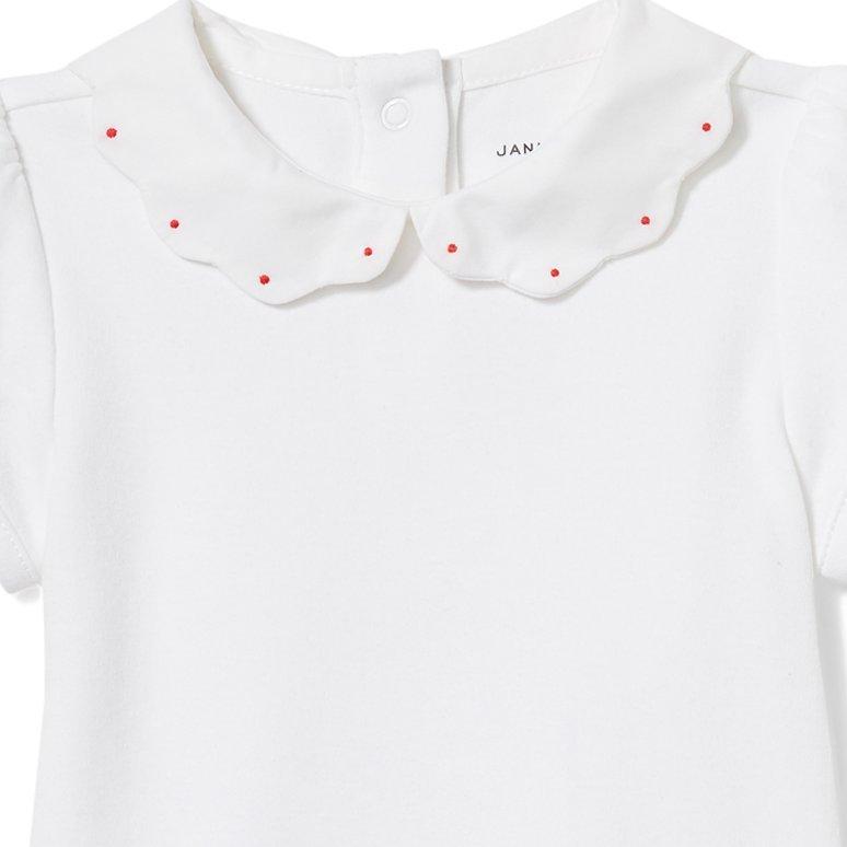 Baby Scalloped Collar Bodysuit image number 1