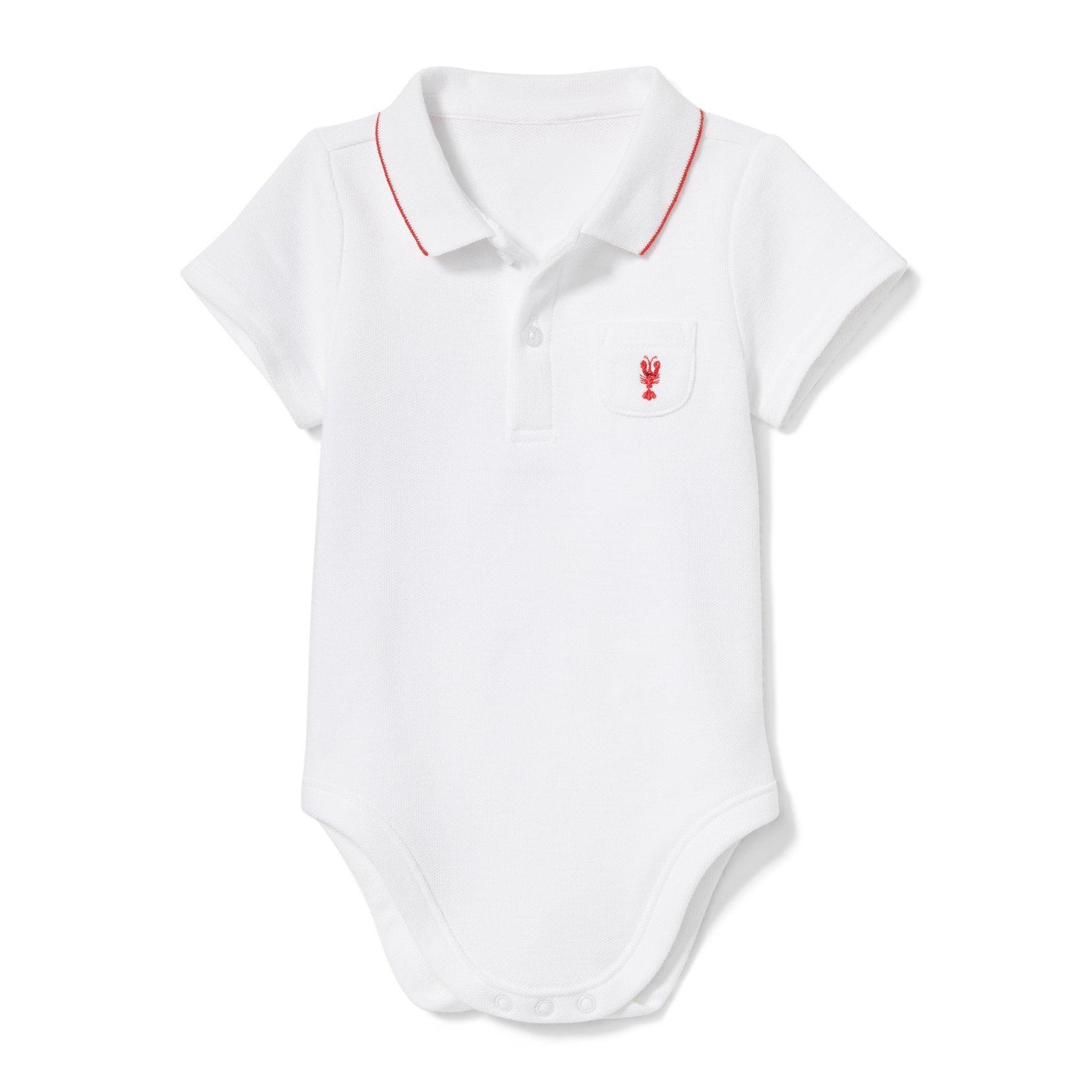Baby Lobster Polo Bodysuit image number 0