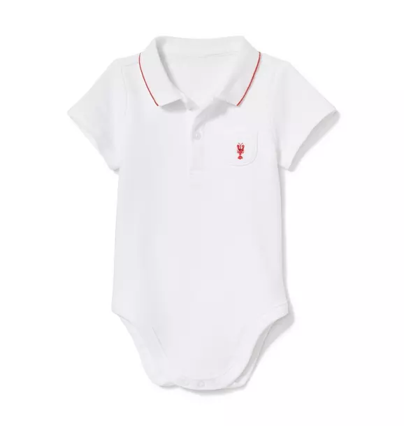 Baby Lobster Polo Bodysuit image number 0