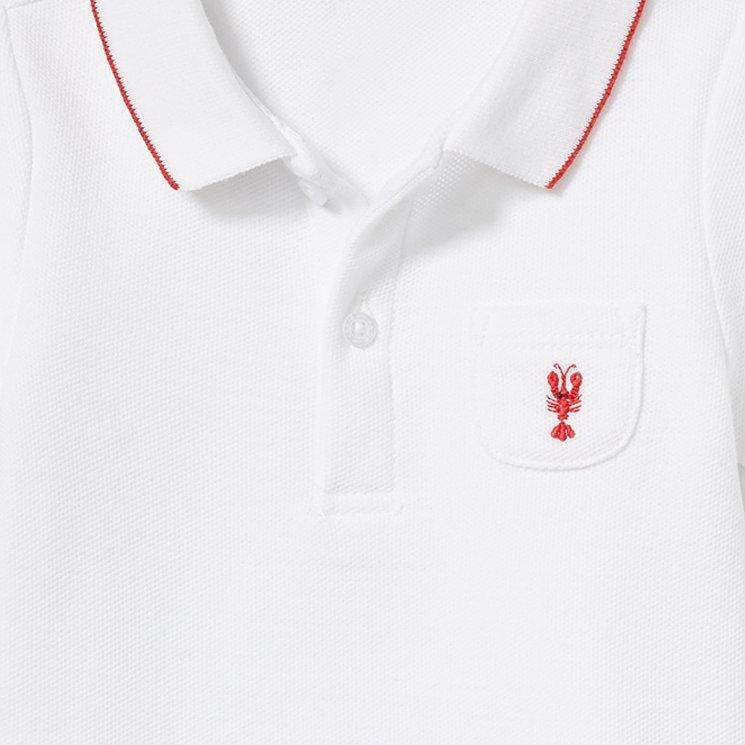 Baby Lobster Polo Bodysuit image number 1