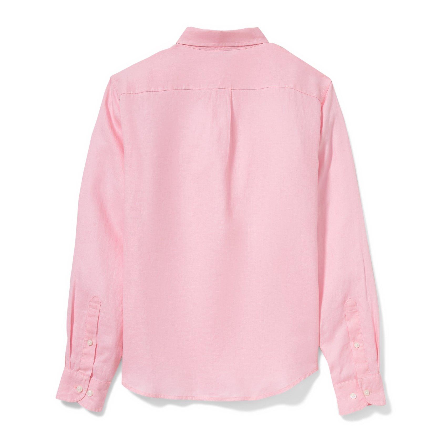 Pink Men's Linen Shirt image number 1