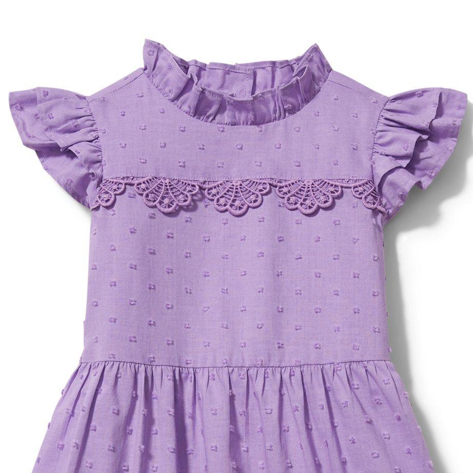 Swiss Dot Ruffle Dress image number 1