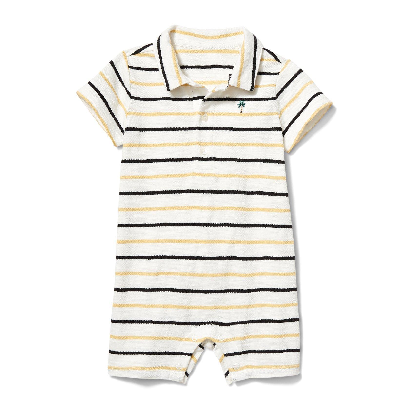 Baby Striped Polo 1-Piece image number 0