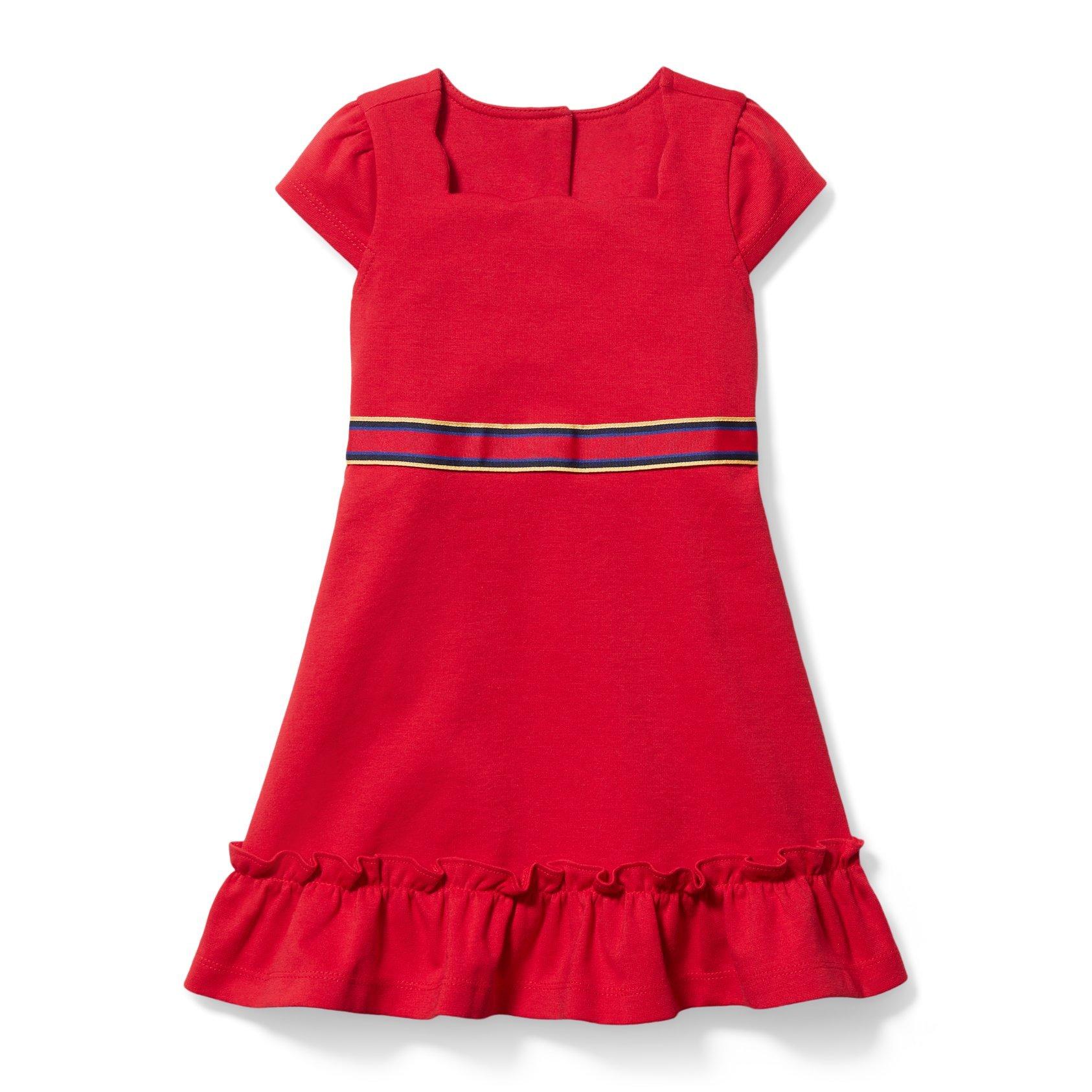 Ruffle Hem Ponte Dress image number 0