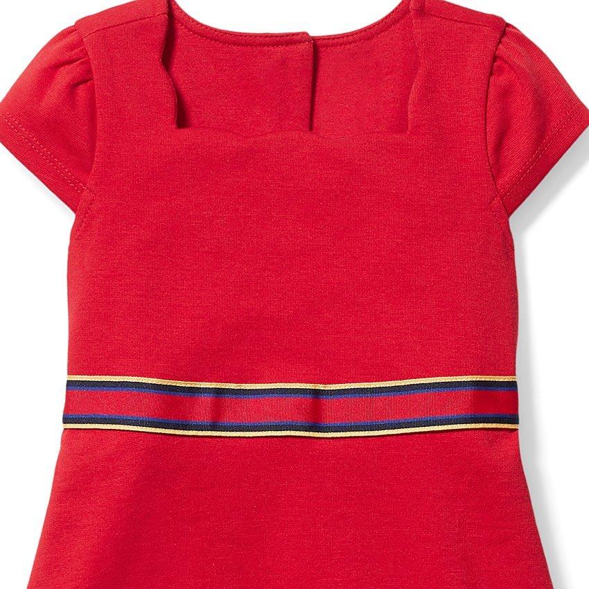 Ruffle Hem Ponte Dress image number 1