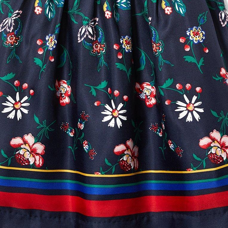 Floral Striped Border Dress image number 3