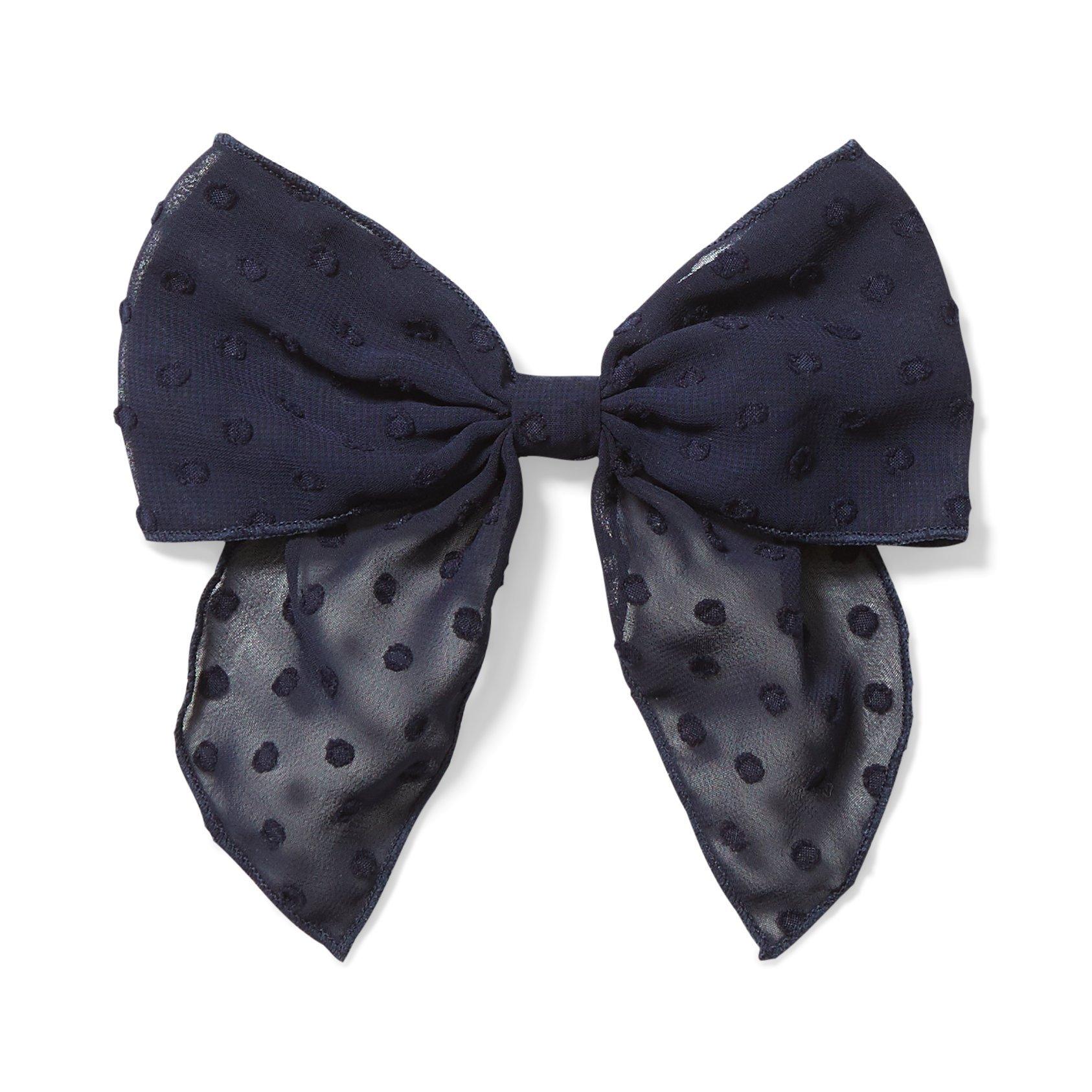 Swiss Dot Bow Barrette