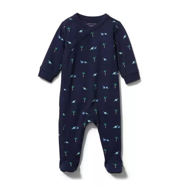 Baby Dinosaur Footed 1-Piece image number 0