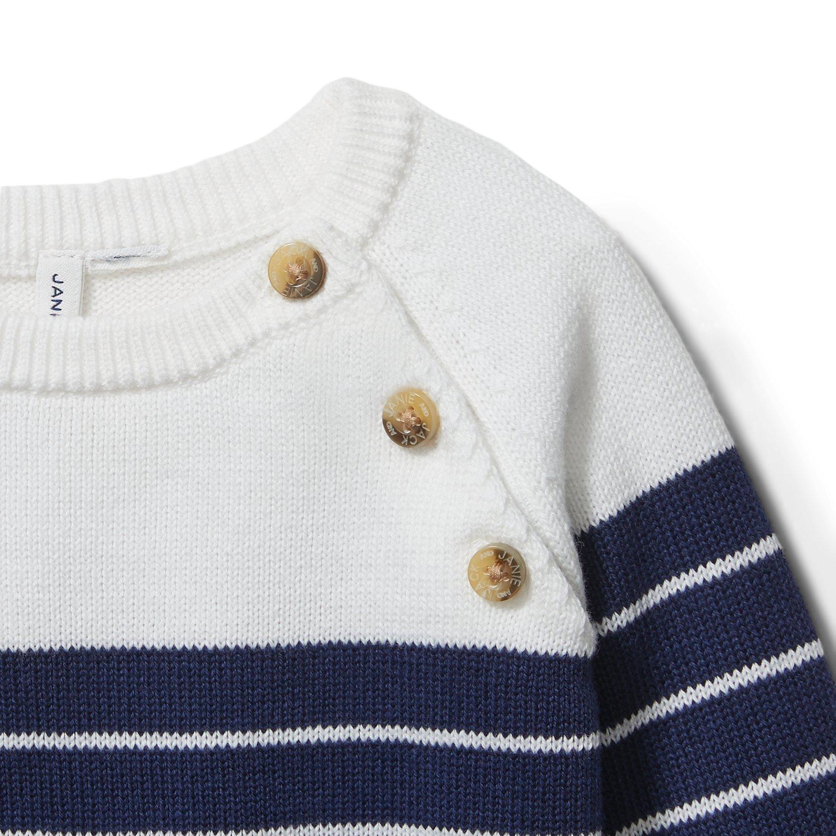 Baby Striped Raglan Sweater image number 1
