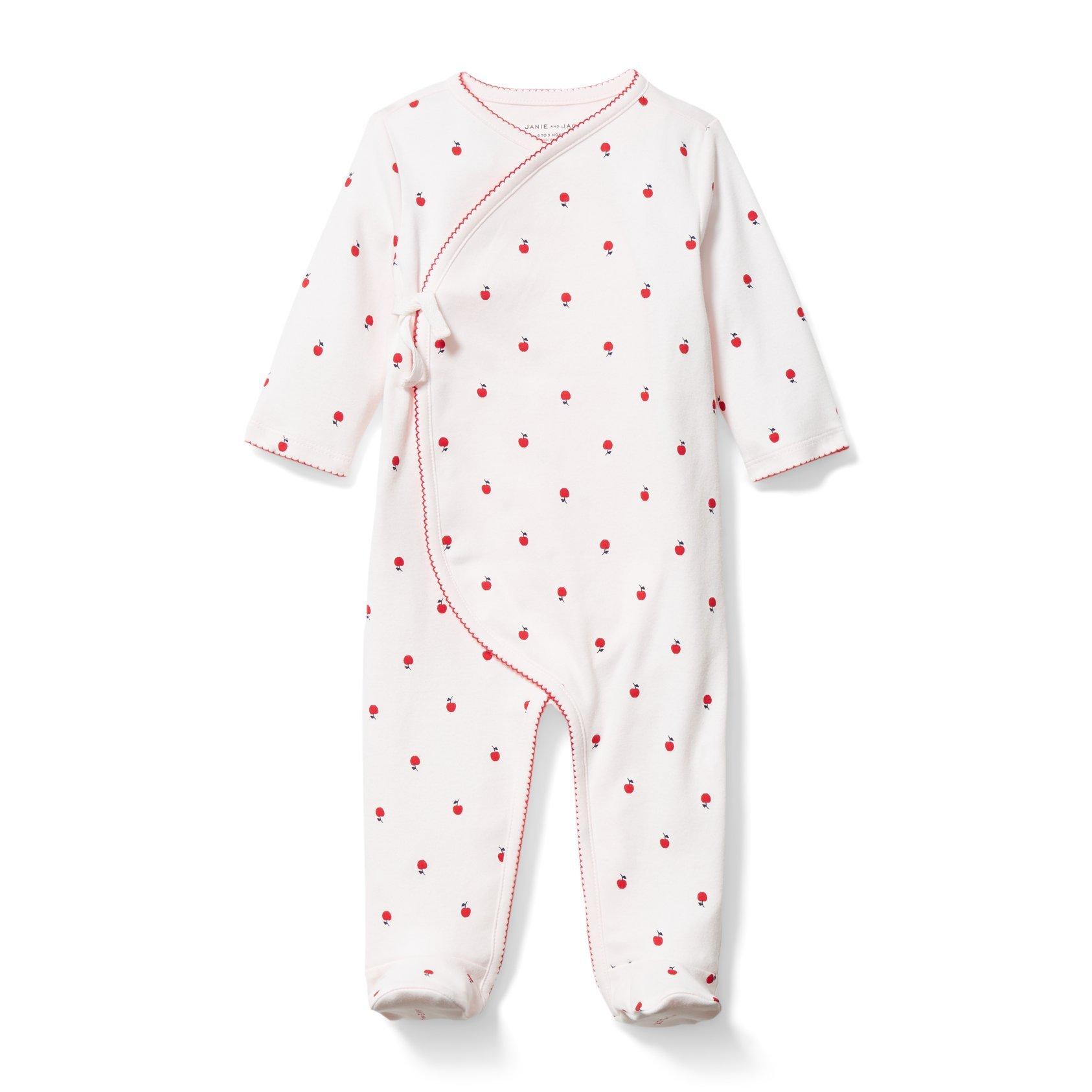 Baby Cherry Kimono Footed 1-Piece image number 0