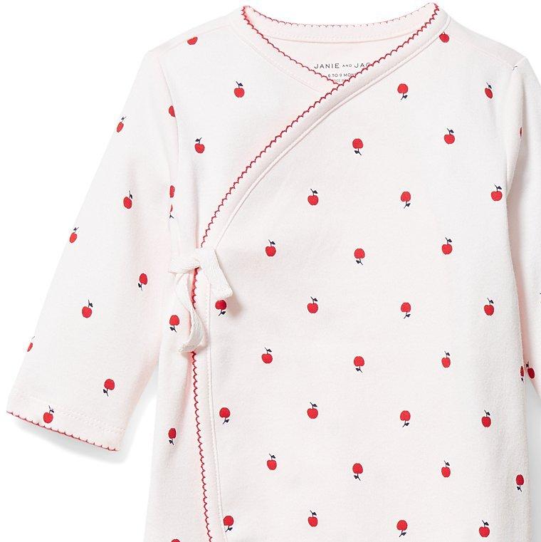 Baby Cherry Kimono Footed 1-Piece image number 1