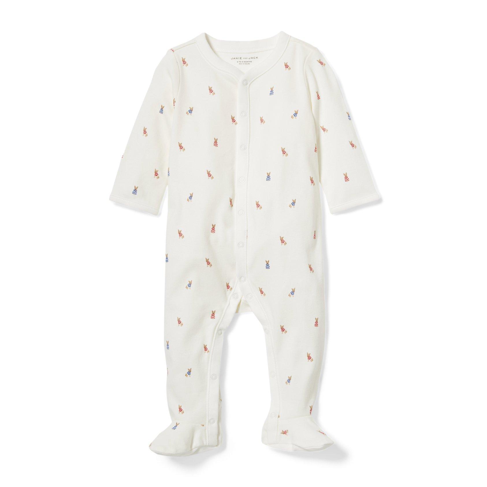 Baby Frenchie Footed 1-Piece image number 0