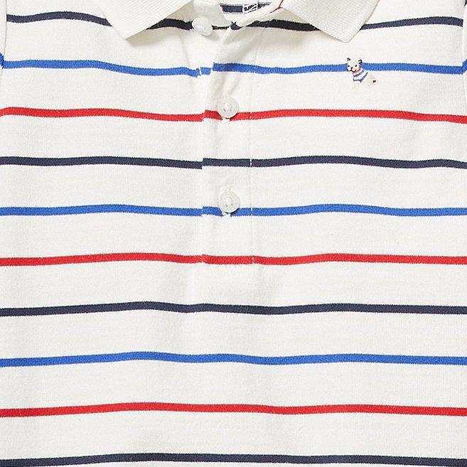 Baby Striped Polo 1-Piece image number 1