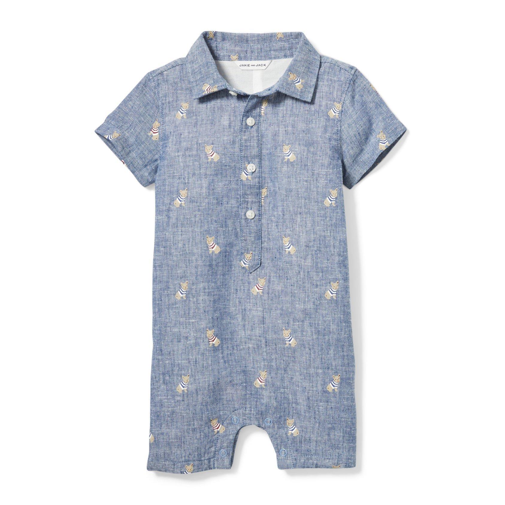 Baby Frenchie Oxford 1-Piece