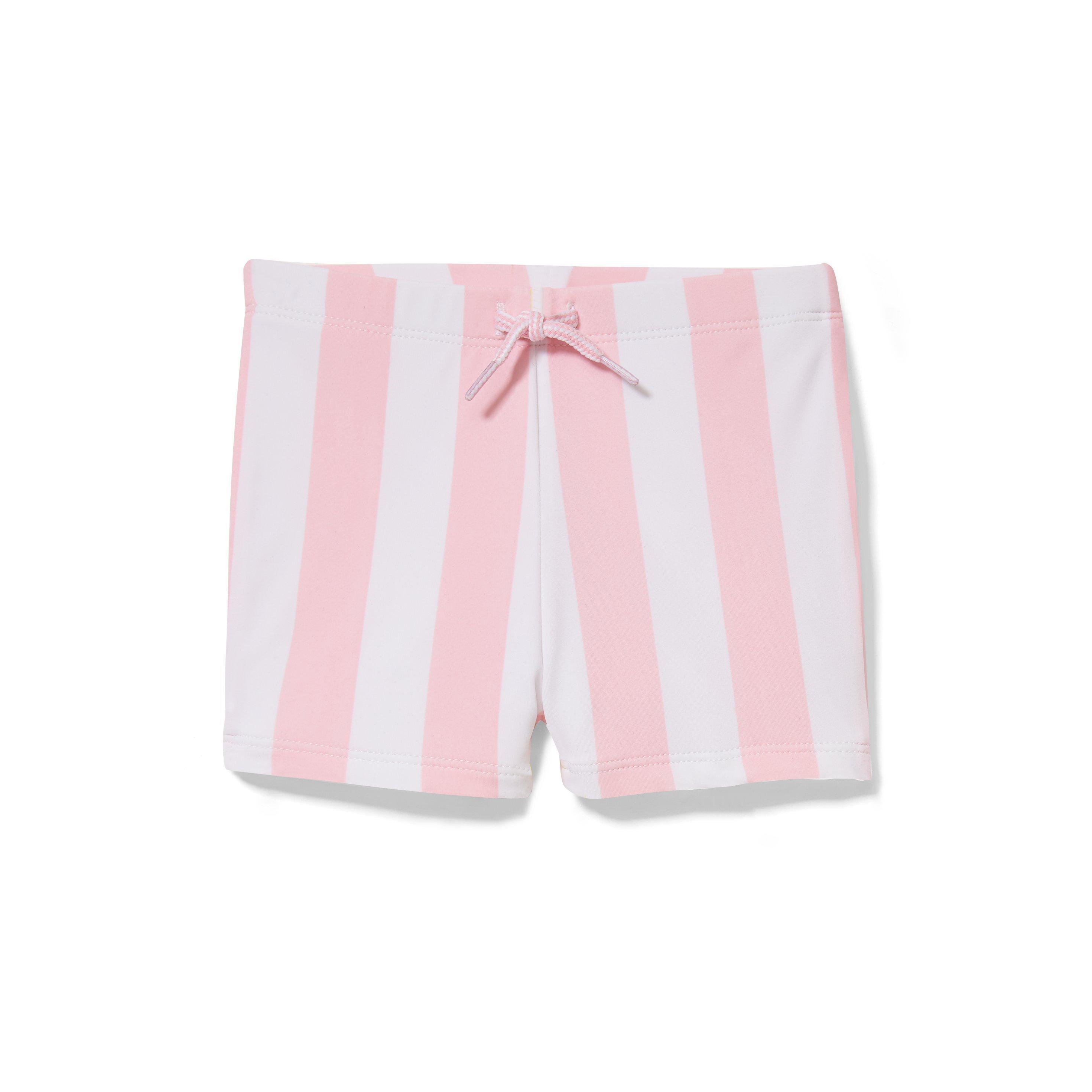 Pink Striped Swim Short image number 0