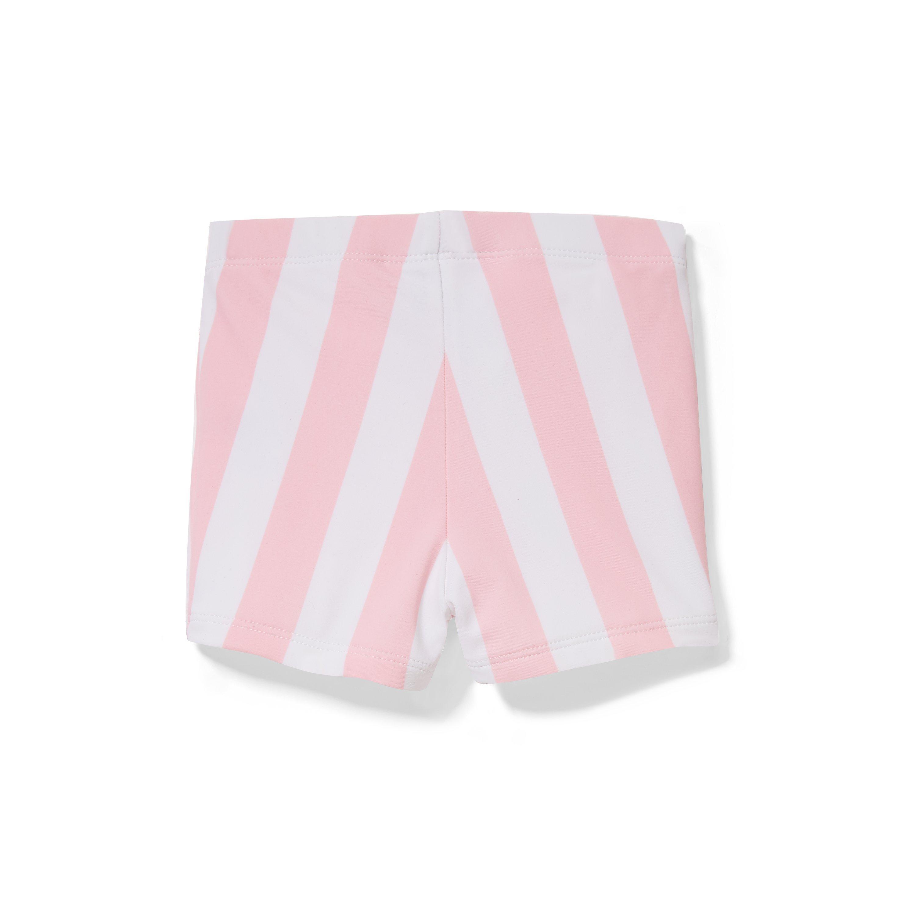 Pink Striped Swim Short image number 1