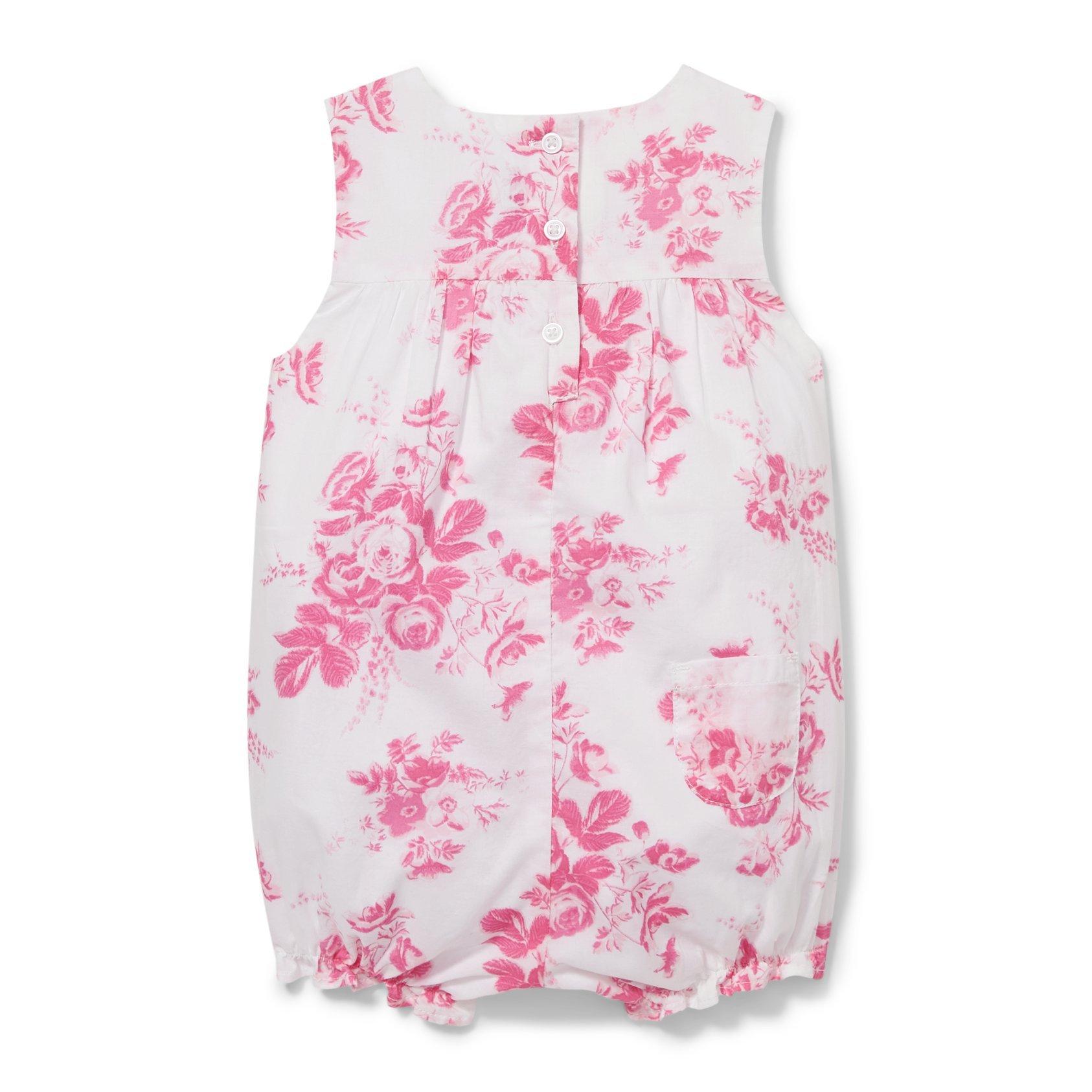 Baby Pink Floral Romper image number 2