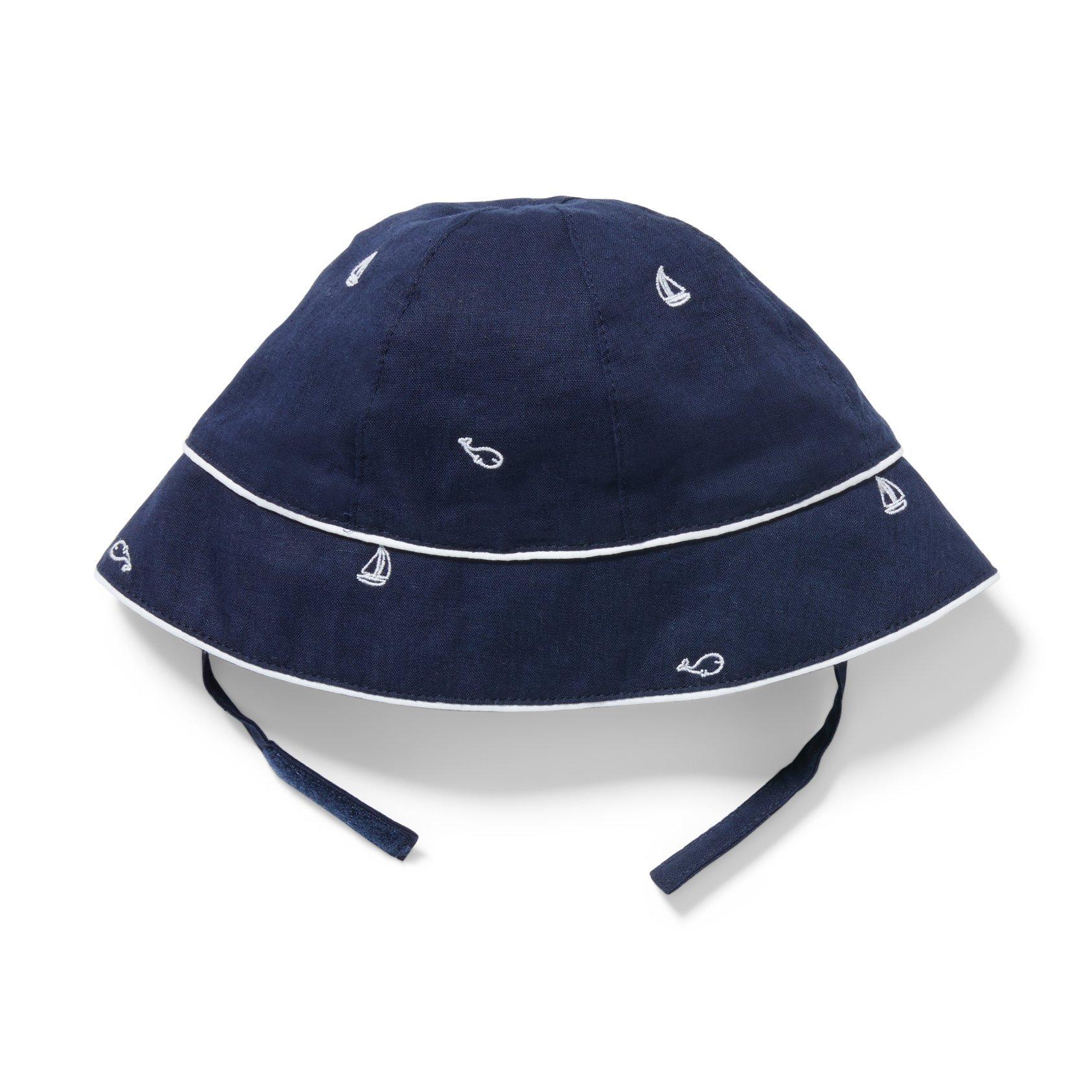Baby Sailboat & Whale Sun Hat image number 0