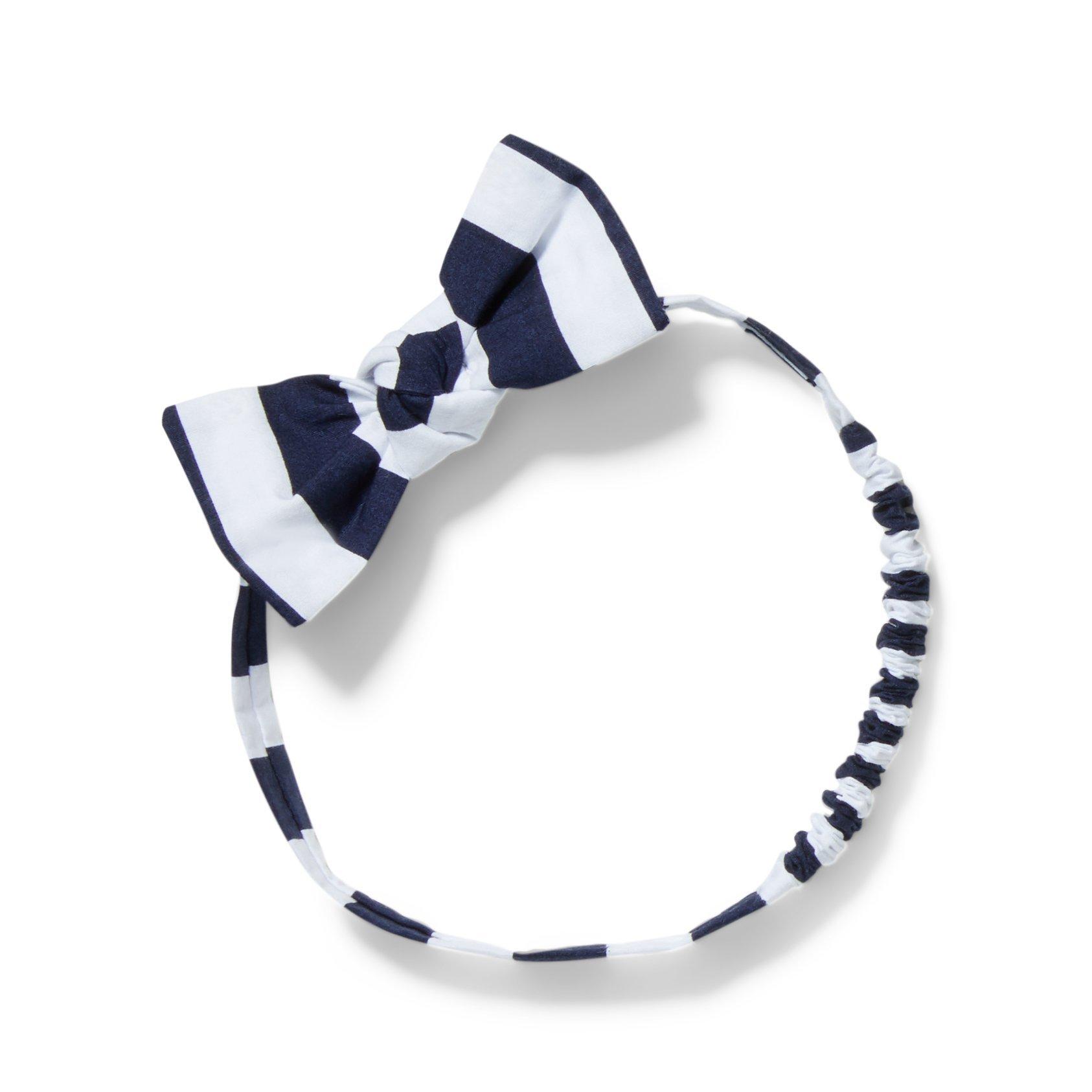 Baby Striped Bow Headband image number 0