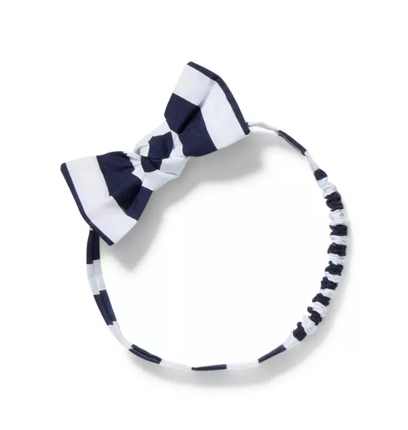 Baby Striped Bow Headband image number 0