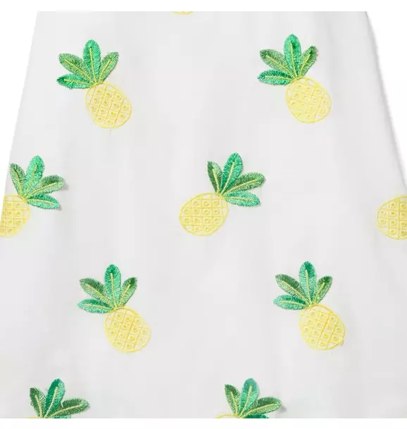 Embroidered Pineapple Dress image number 2