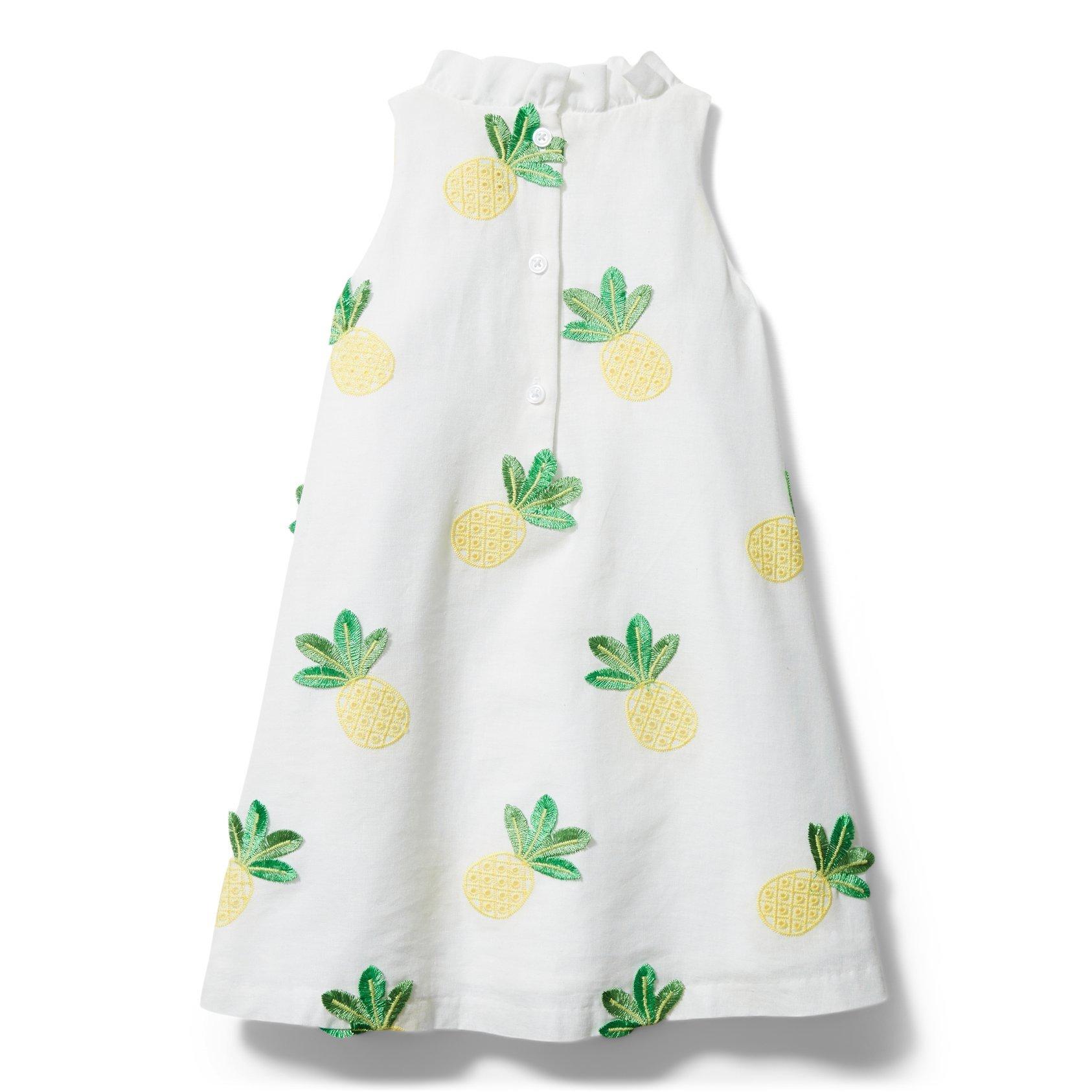 Embroidered Pineapple Dress image number 1