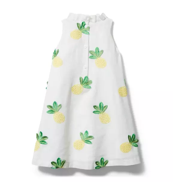 Embroidered Pineapple Dress image number 1