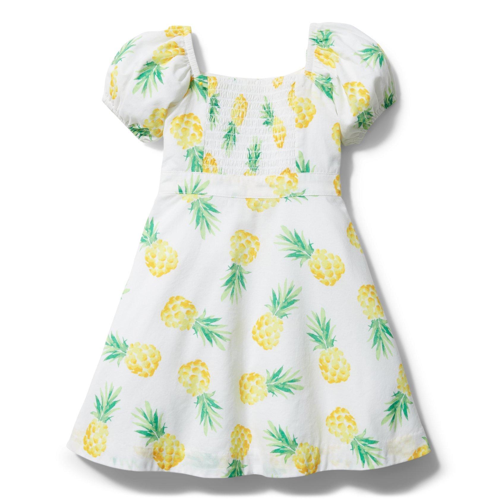 Pineapple Puff Sleeve Dress image number 1