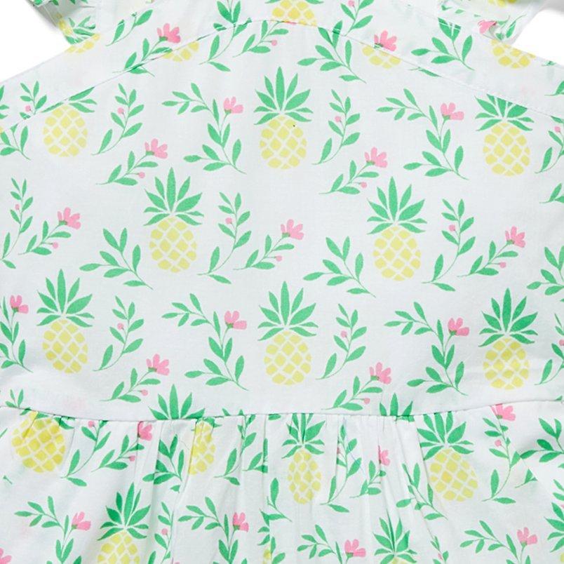 Pineapple Ruffle Sleeve Romper image number 1