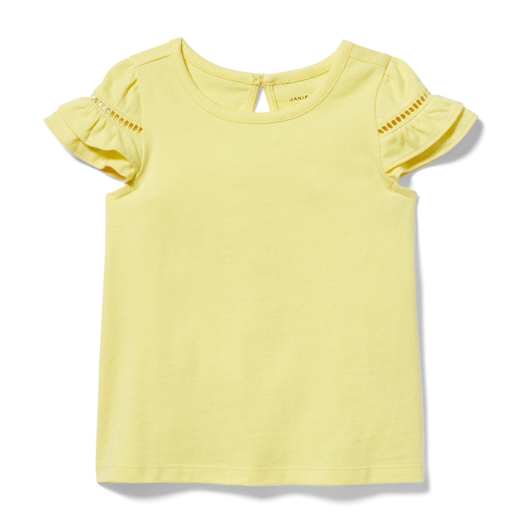 Cutwork Ruffle Sleeve Top image number 0