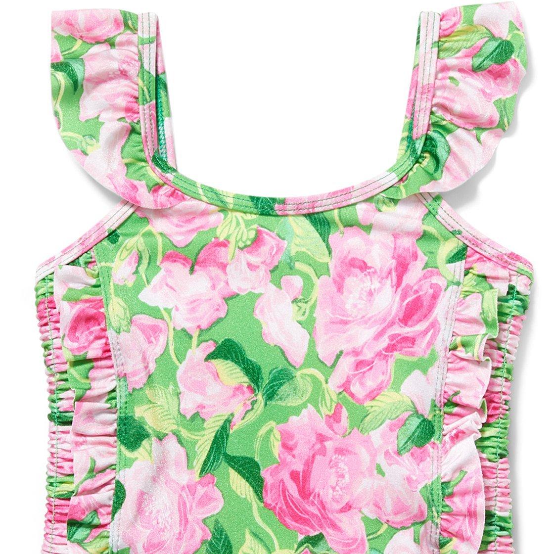 Rose Ruched Swimsuit image number 1