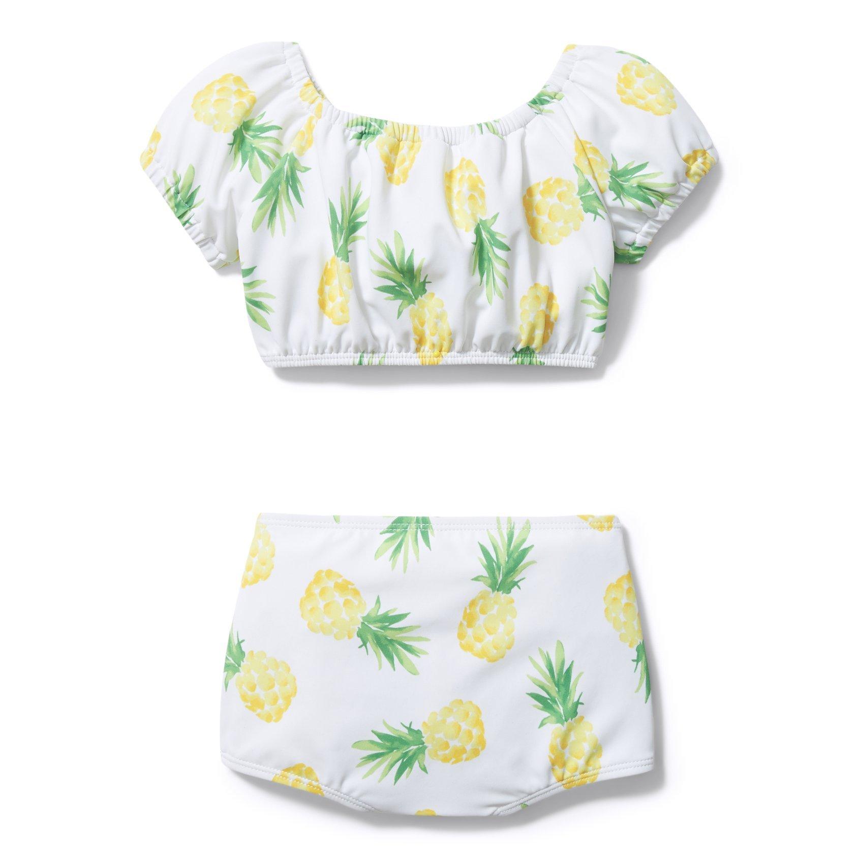 Pineapple Puff Sleeve 2-Piece Swimsuit image number 2