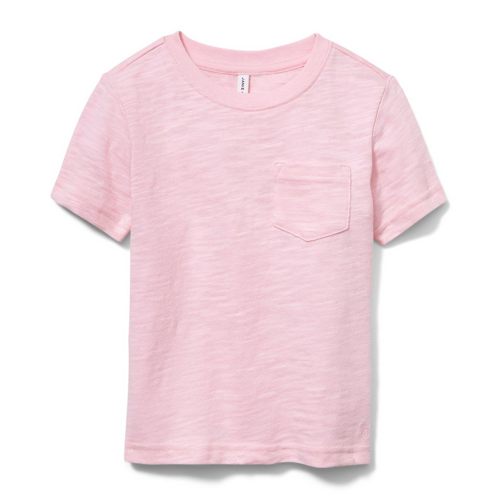Pink Slub Pocket Tee image number 0