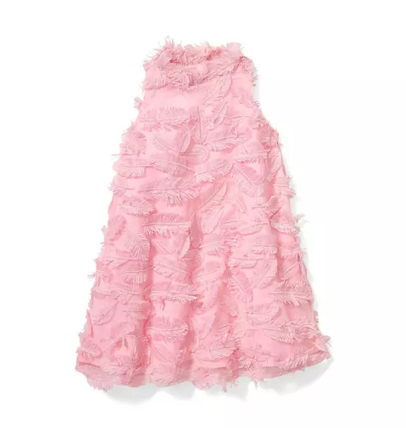 Pink Feather Fringe Dress image number 0