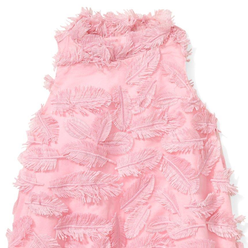 Pink Feather Fringe Dress image number 1