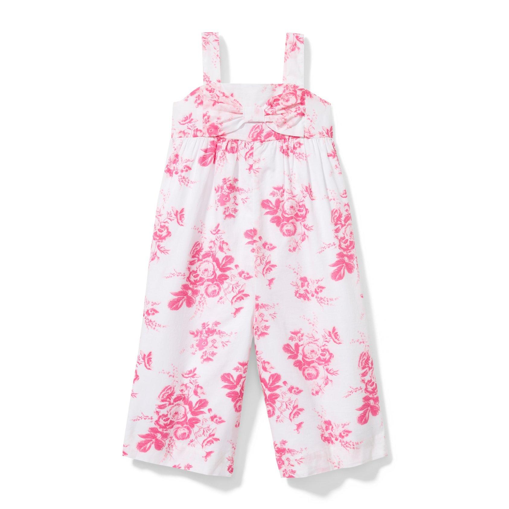 Cotton-blend Jumpsuit - Light pink/flowers - Kids