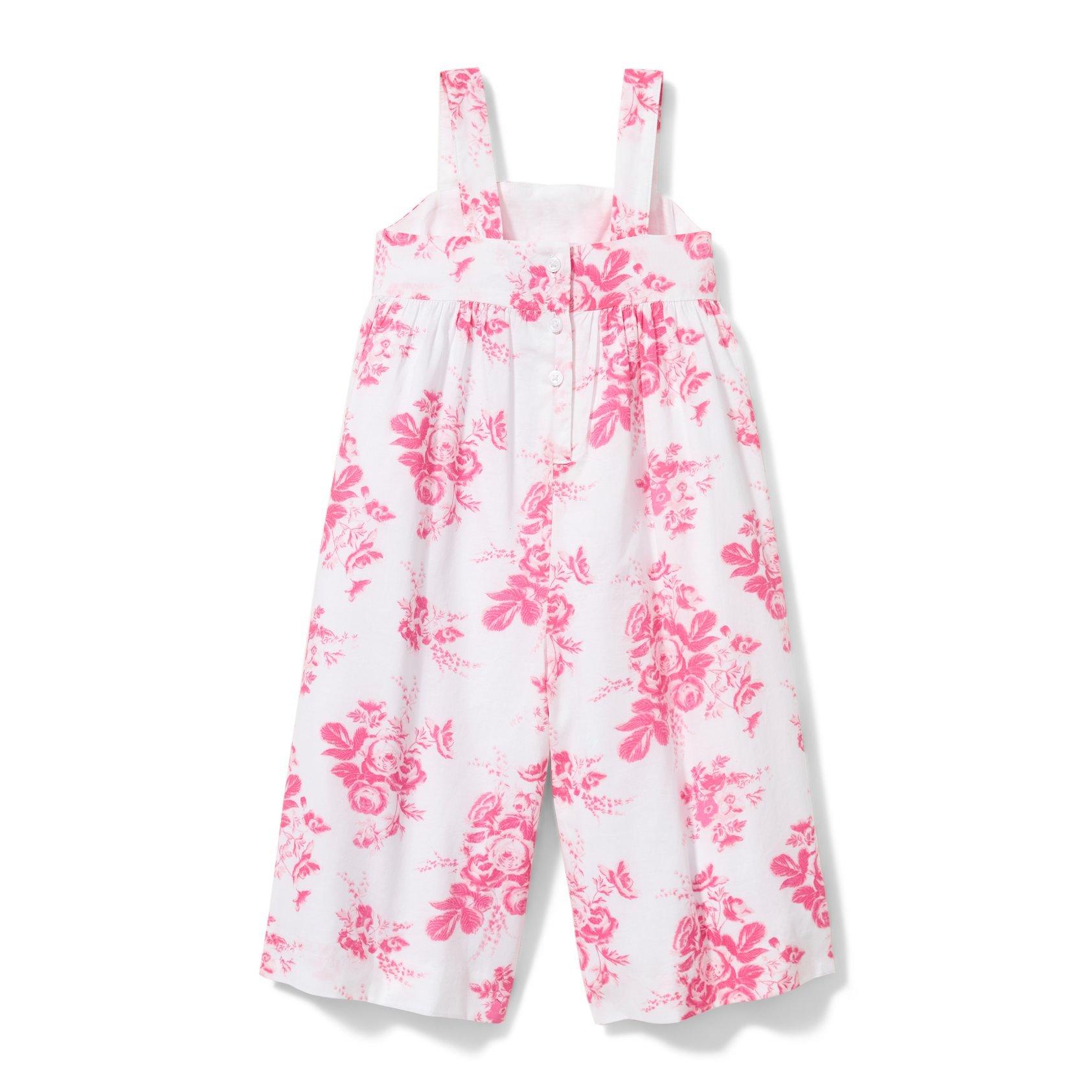 Cotton-blend Jumpsuit - Light pink/flowers - Kids