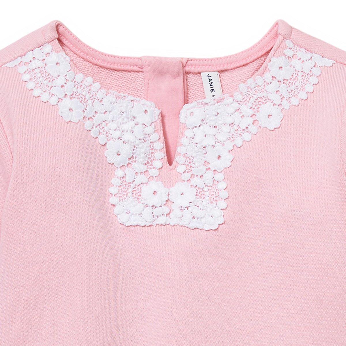 Pink Crochet Sweatshirt  image number 1